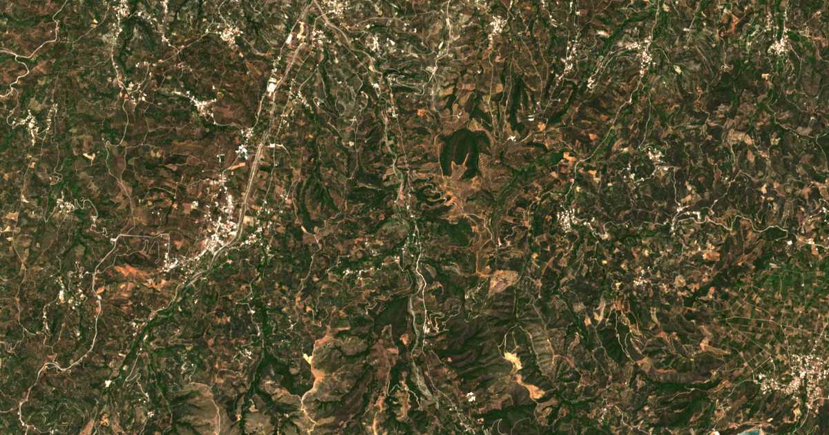 Mapa por satélite de Límni