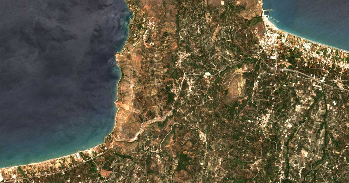 Mapa por satélite de Melissourgeíon