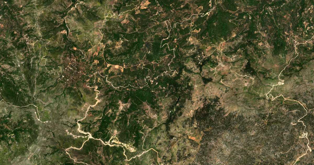 Mapa por satélite de Prasés
