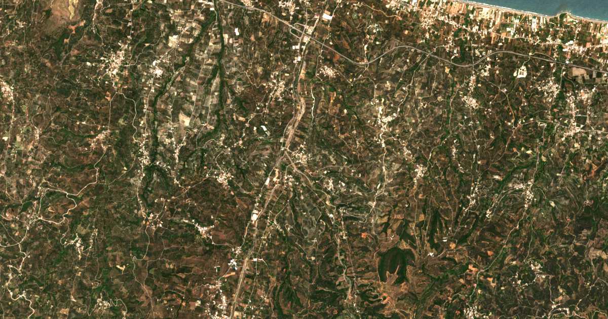 Mapa por satélite de Sirílion