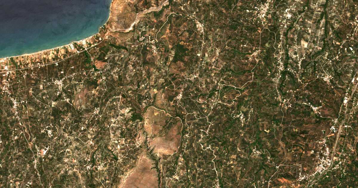 Mapa por satélite de Vasilópoulon