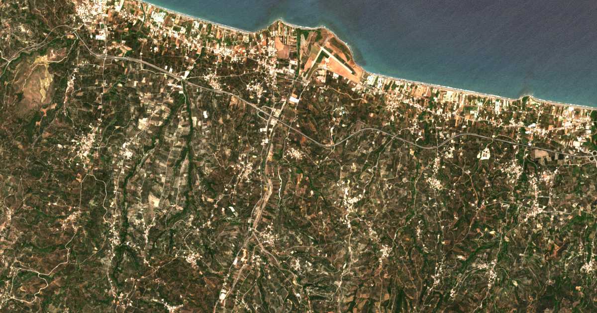 Mapa por satélite de Vlacheronítissa
