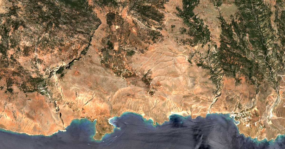Mapa por satélite de Anópolis
