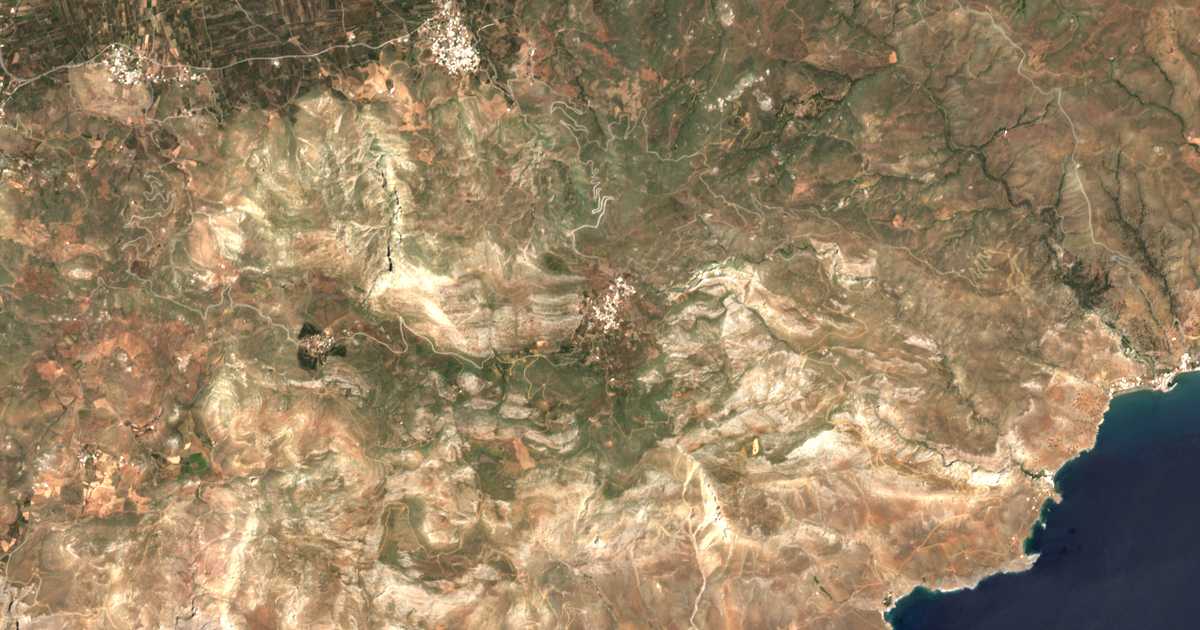 Mapa por satélite de Achentriás