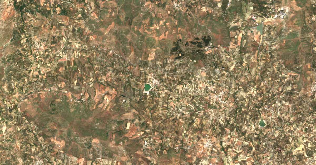 Mapa por satélite de Damánia