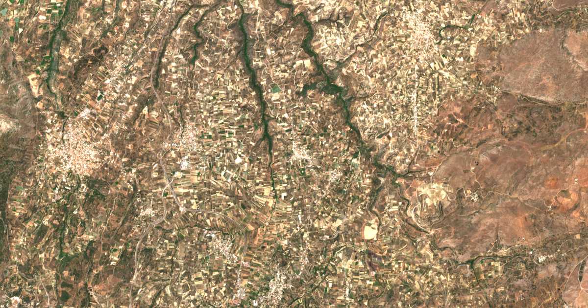 Mapa por satélite de Myrtiá