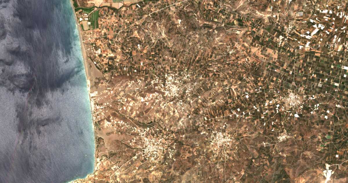 Mapa por satélite de Kamilari