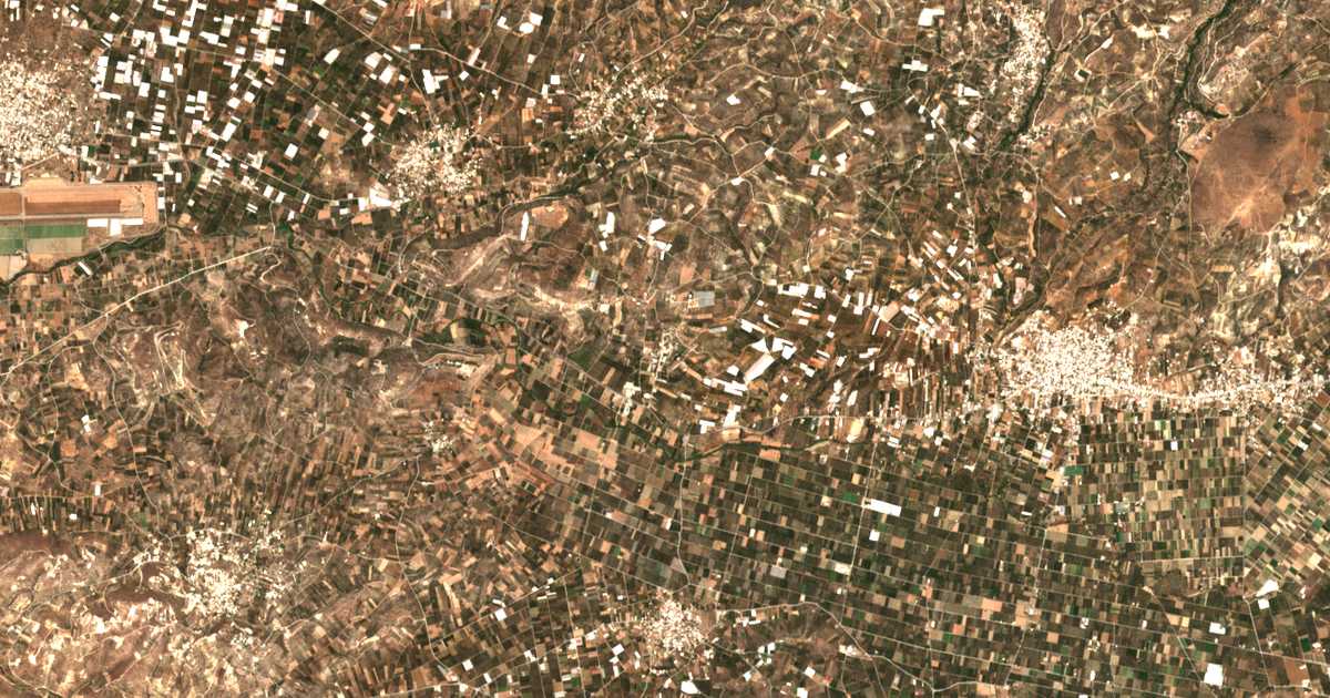 Mapa por satélite de Moní Kalyvianís