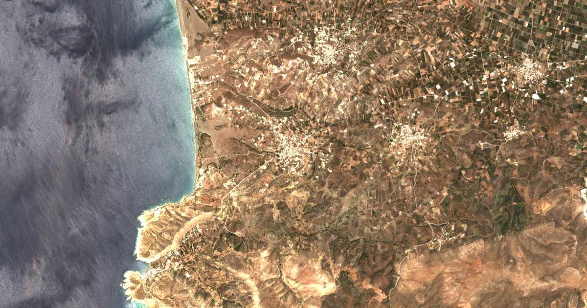 Mapa por satélite de Pitsidia