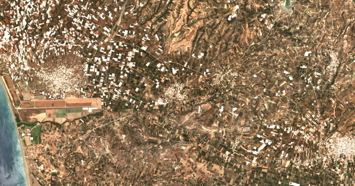 Mapa por satélite de Vóroi
