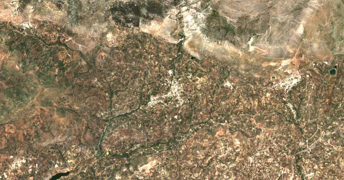 Mapa por satélite de Zarós