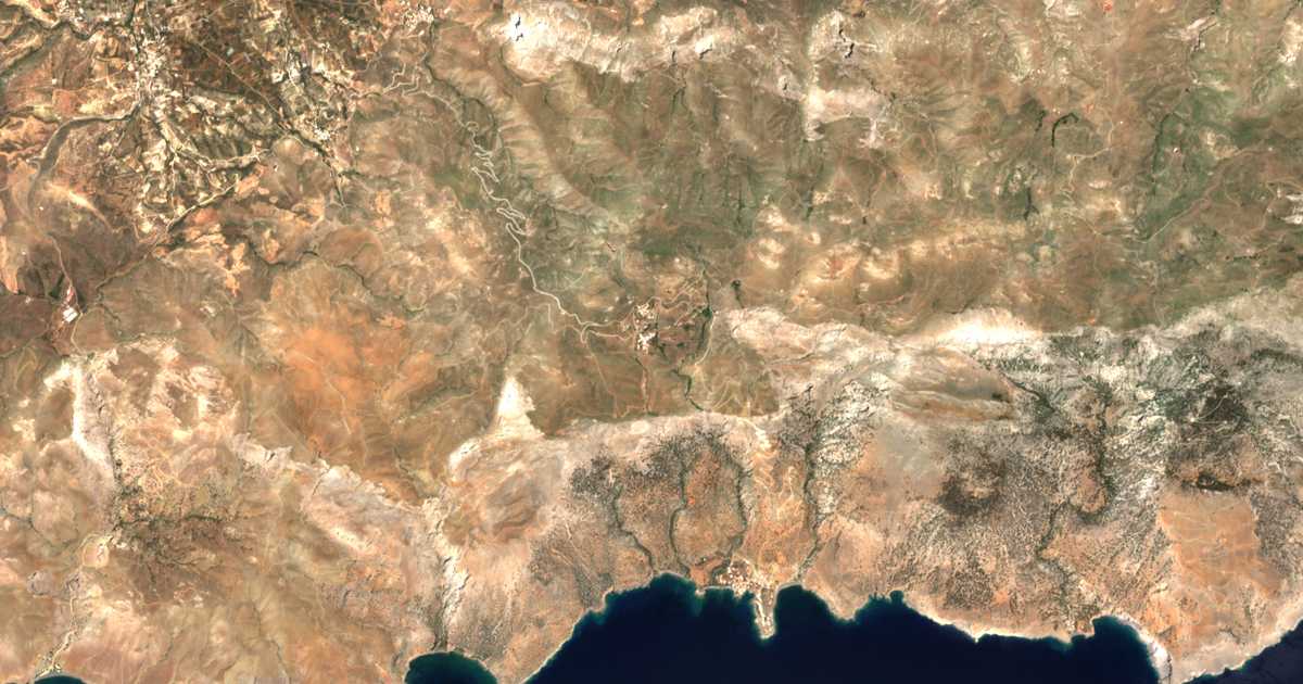 Mapa por satélite de Kapetanianá