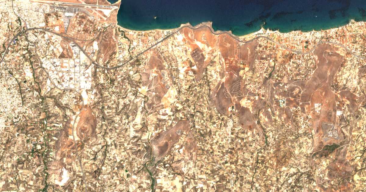 Mapa por satélite de Ágios Romanós