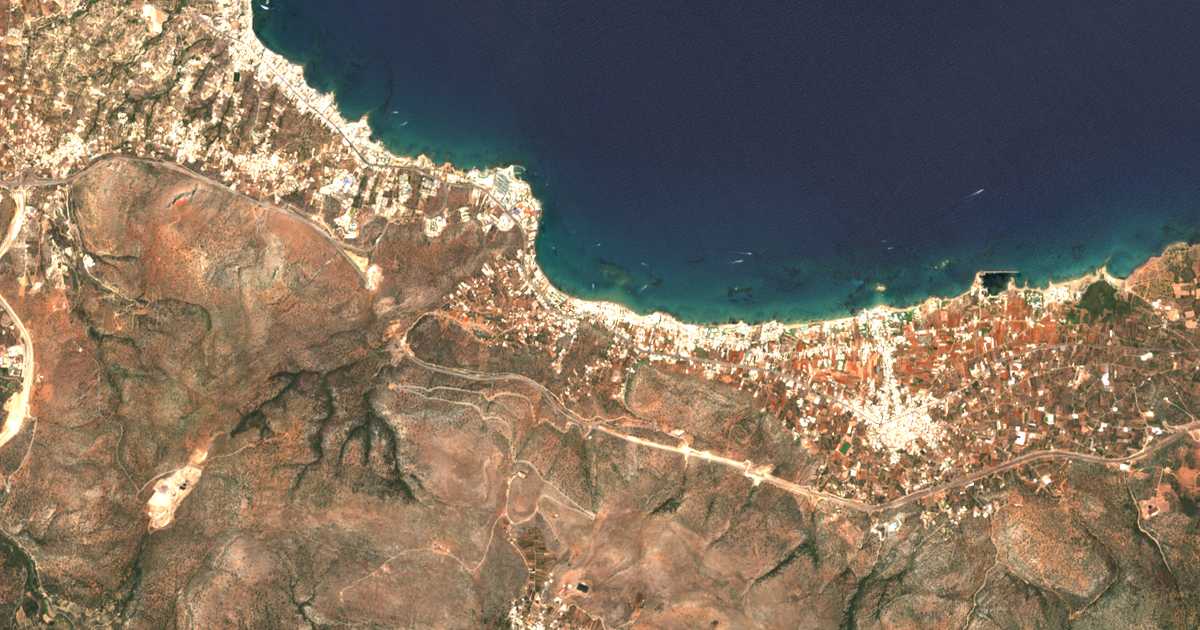 Mapa por satélite de Stalís