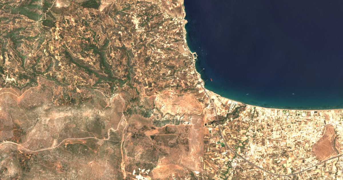 Mapa por satélite de Kapetanáki Metóchi