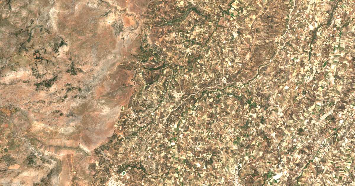 Mapa por satélite de Korfaí