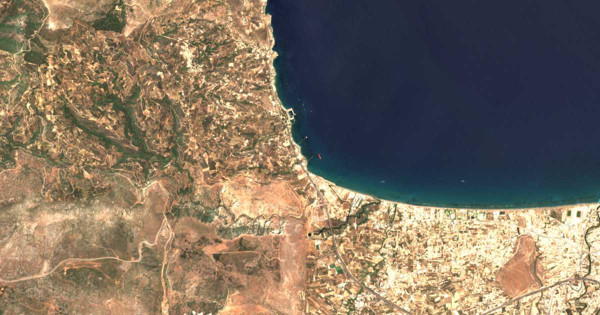 Mapa por satélite de Lefkadiá
