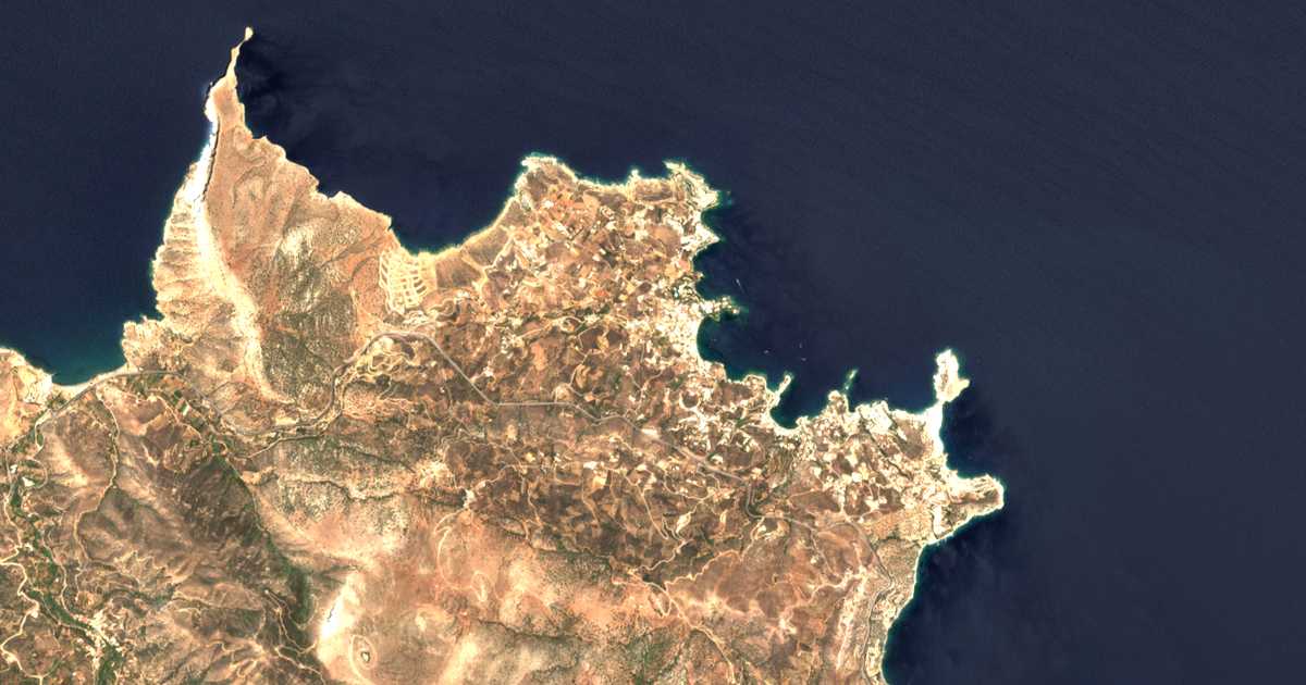 Mapa por satélite de Xirókampos