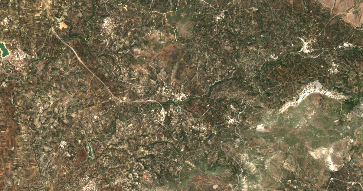 Mapa por satélite de Karavádos