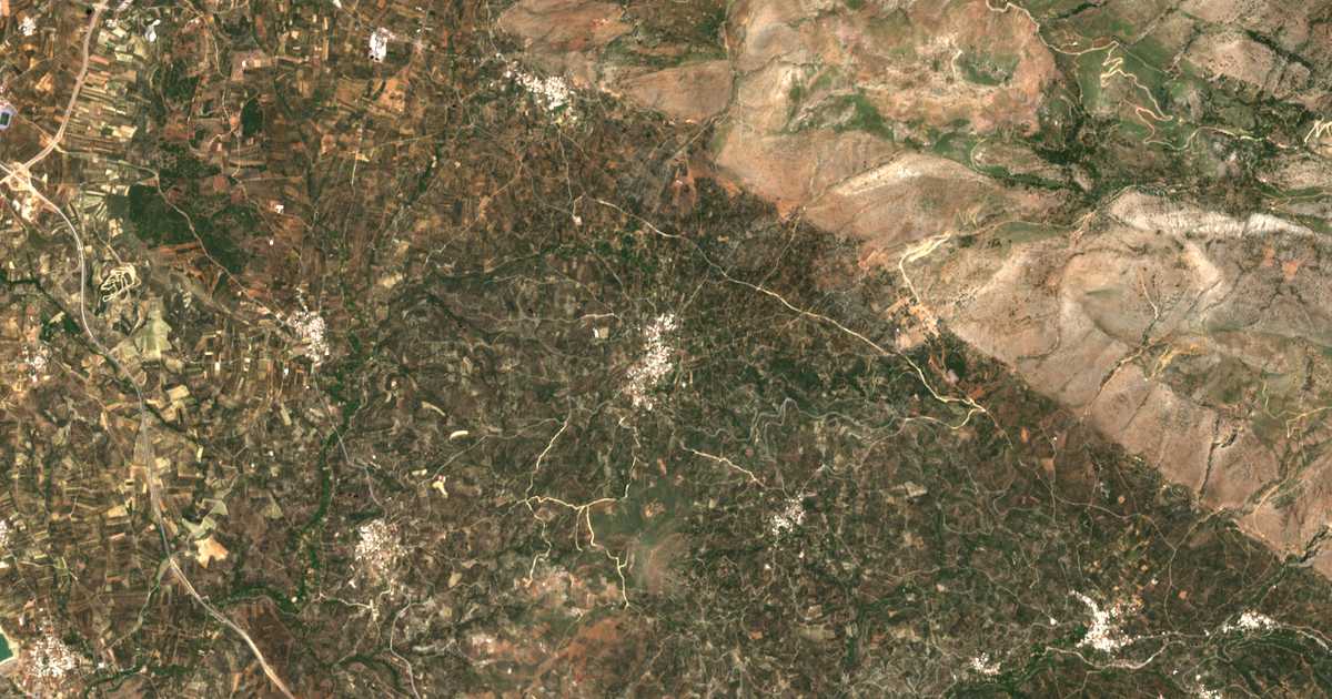 Mapa por satélite de Panagía