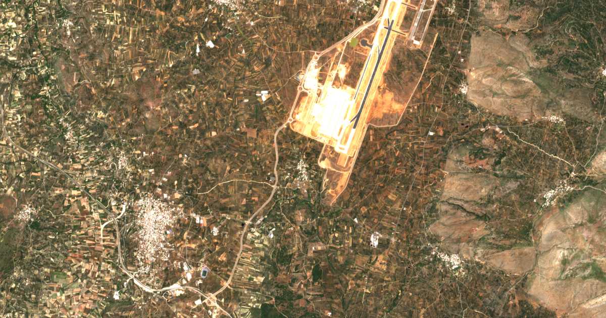 Mapa por satélite de Roussochória