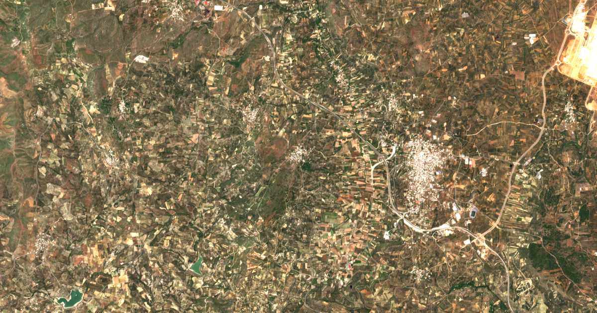 Mapa por satélite de Zínta
