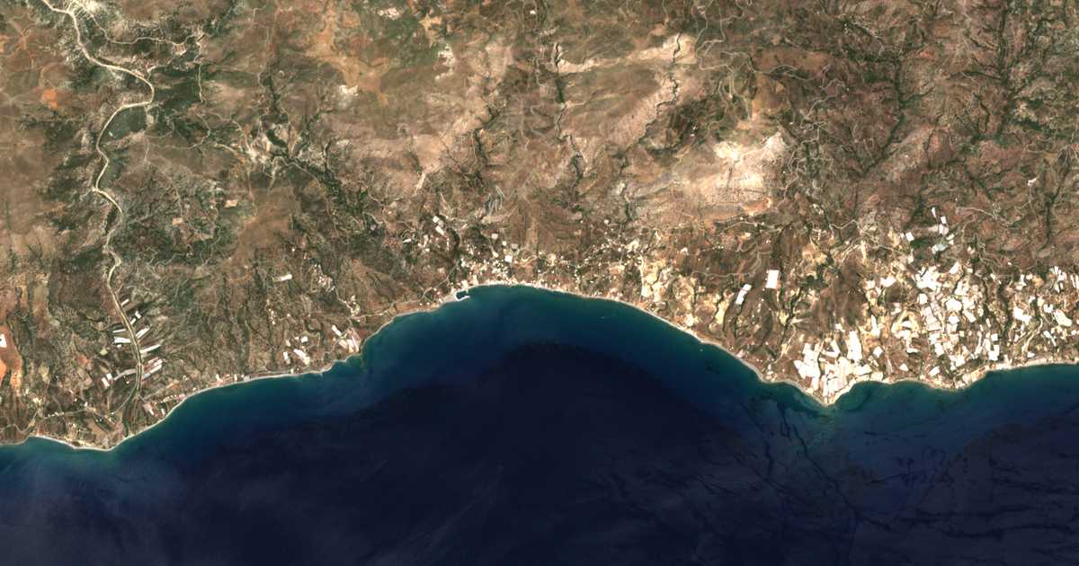 Mapa por satélite de Keratókampos