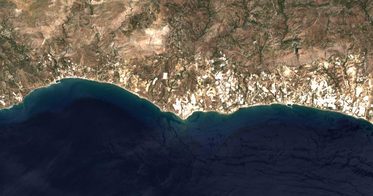Mapa por satélite de Vachoudianós Xerókampos
