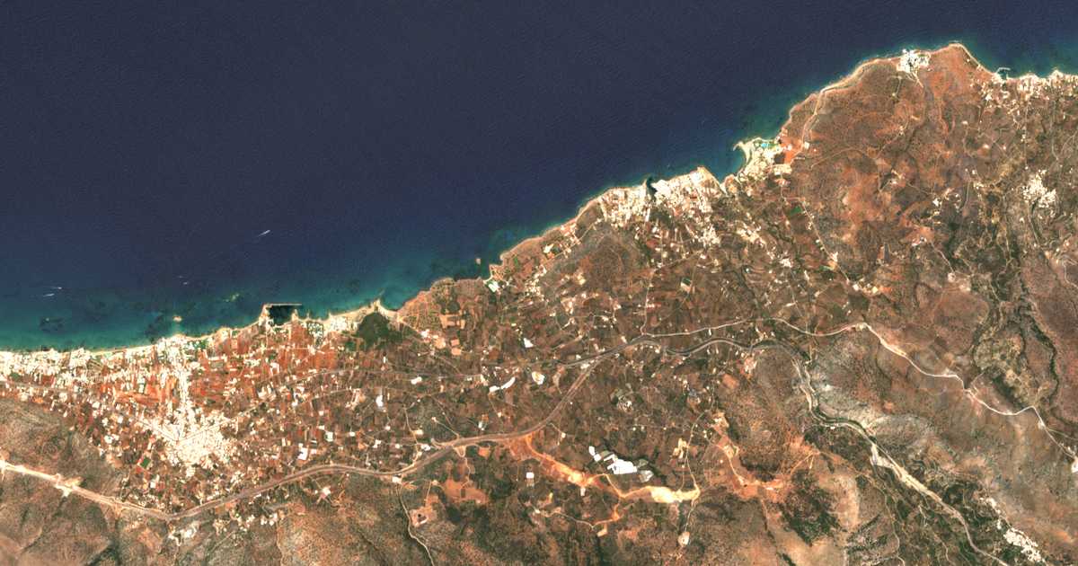 Mapa por satélite de Agía Varvára