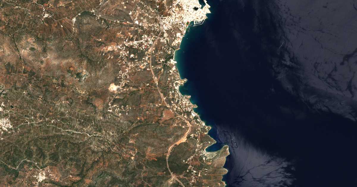 Mapa por satélite de Ammoudára