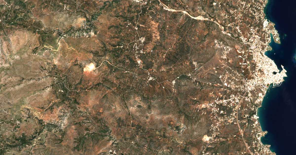 Mapa por satélite de Flamourianá