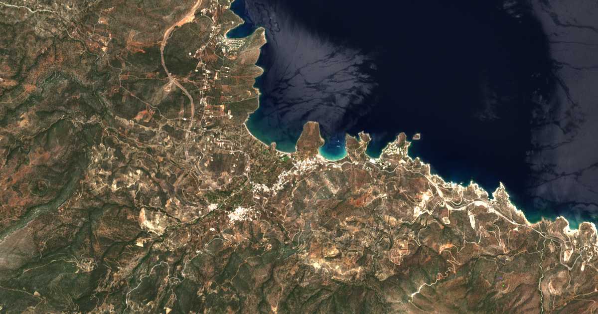 Mapa por satélite de Ístron