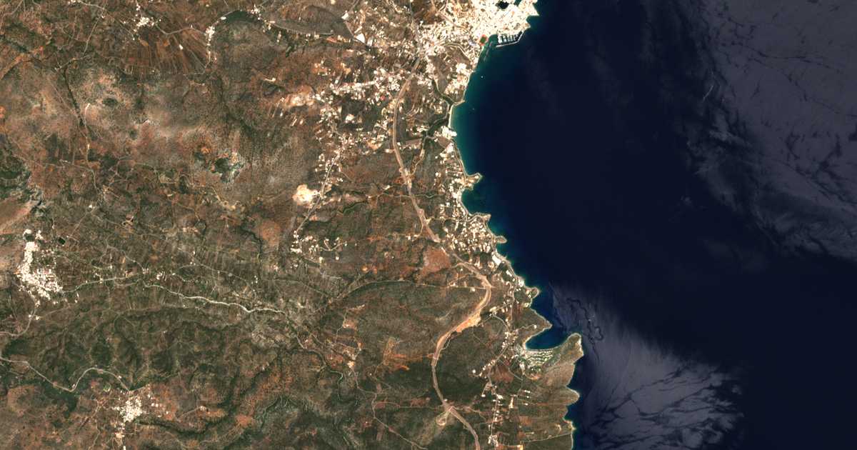 Mapa por satélite de Mardátion