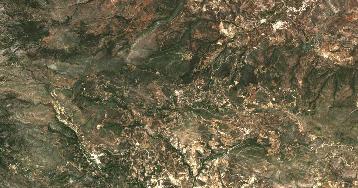 Mapa por satélite de Prína