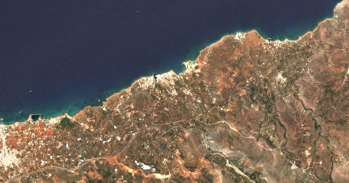 Mapa por satélite de Sisi