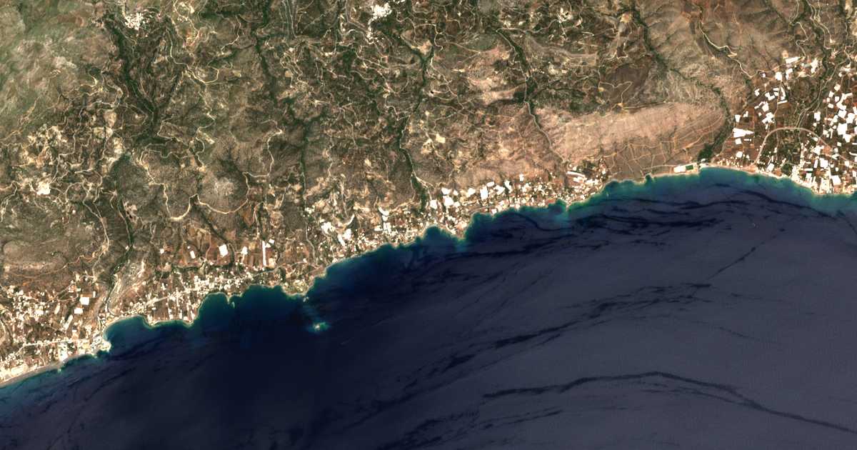 Mapa por satélite de Achliá