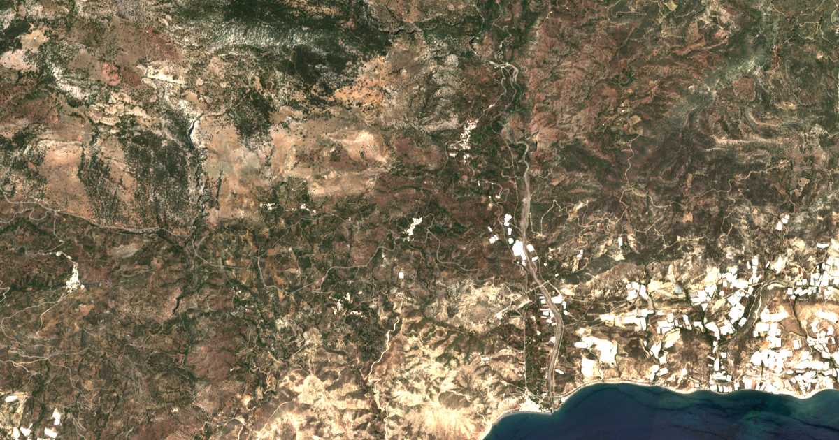 Mapa por satélite de Mourniaí