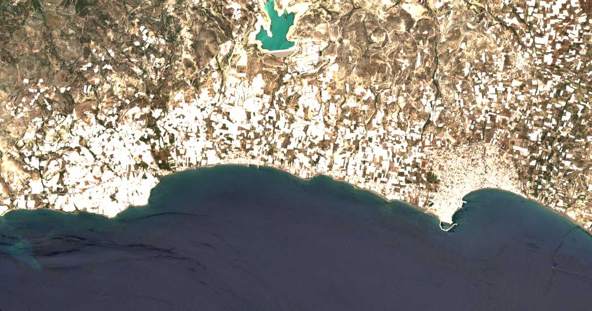Mapa por satélite de Potámoi