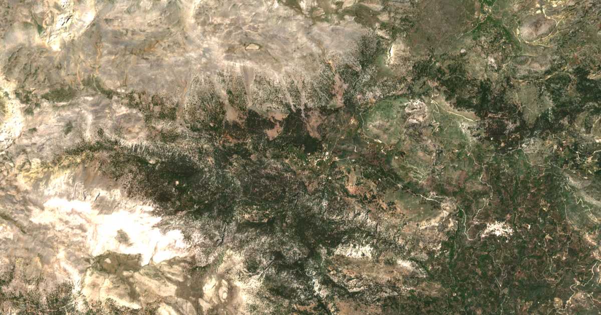 Mapa por satélite de Selákanon