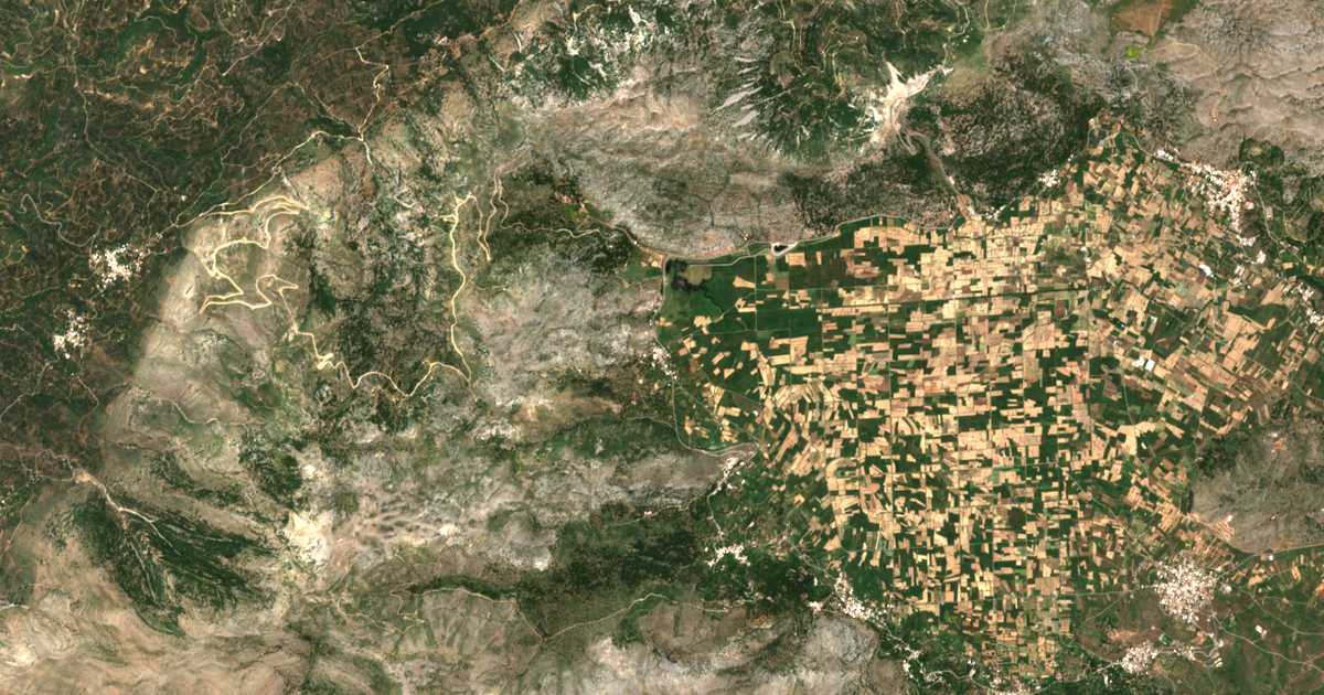 Mapa por satélite de Káto Metóchion