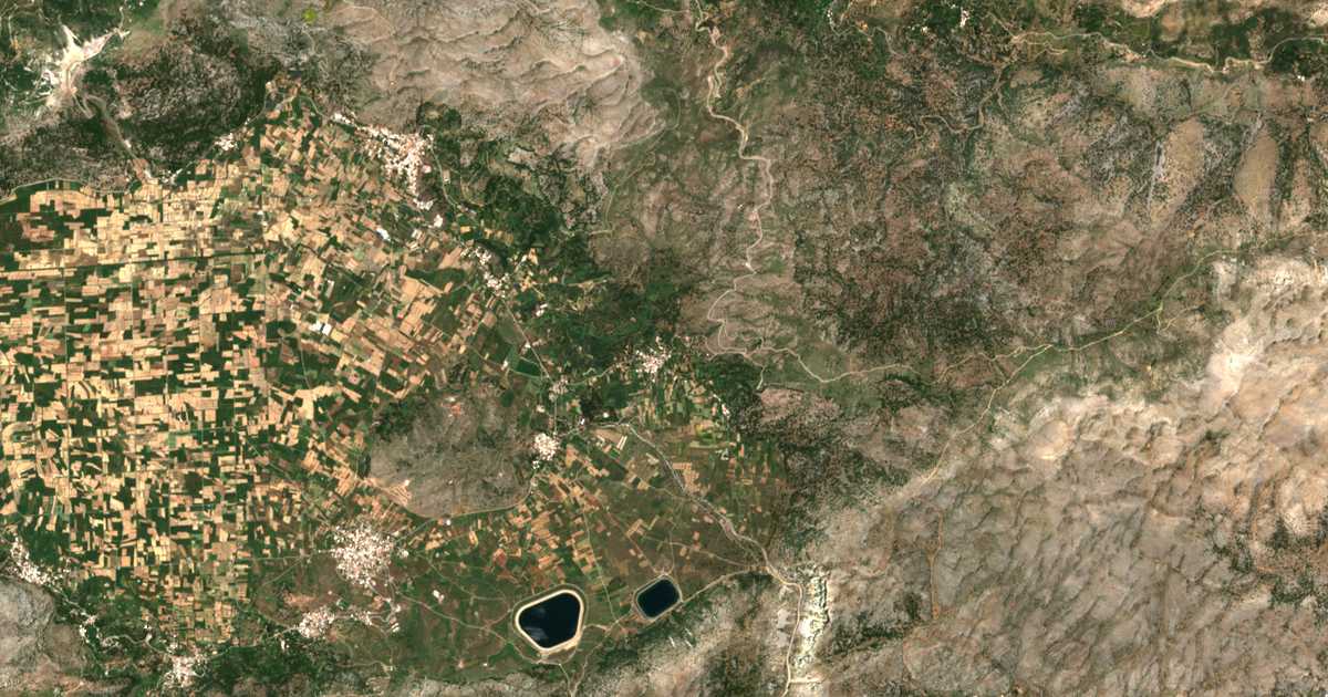 Mapa por satélite de Mesa Lasithi