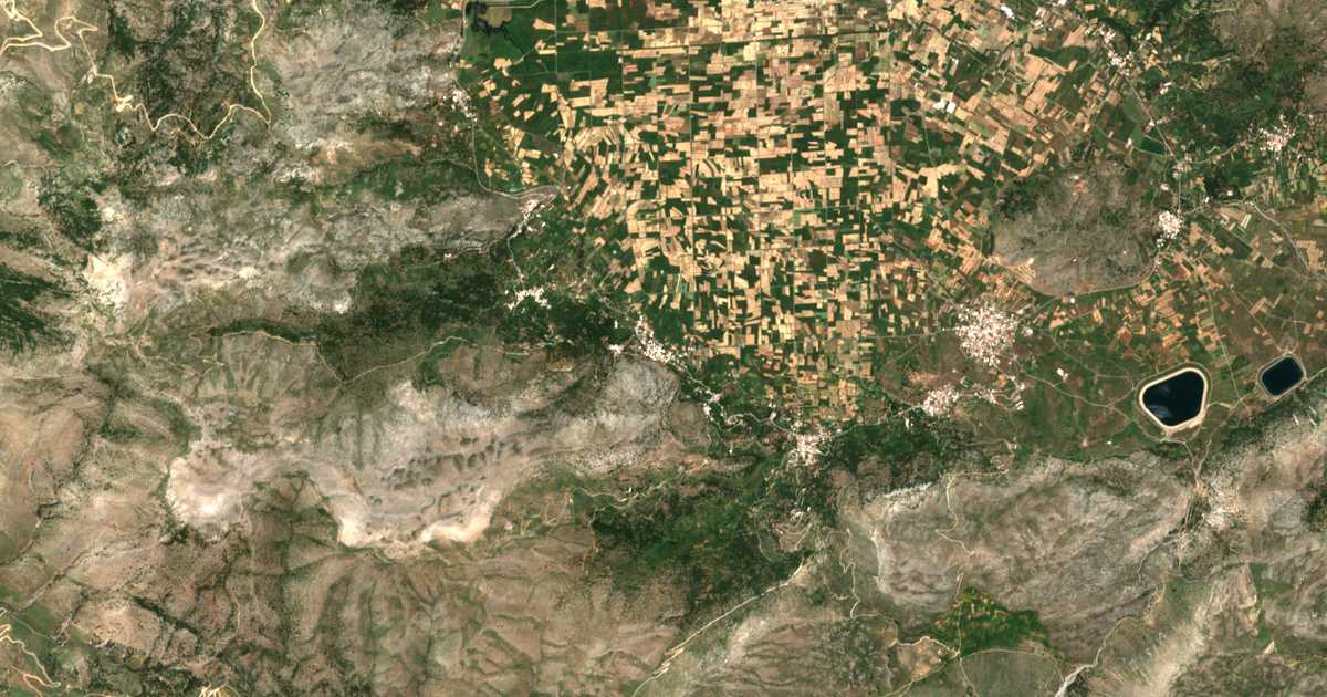 Mapa por satélite de Psychrón