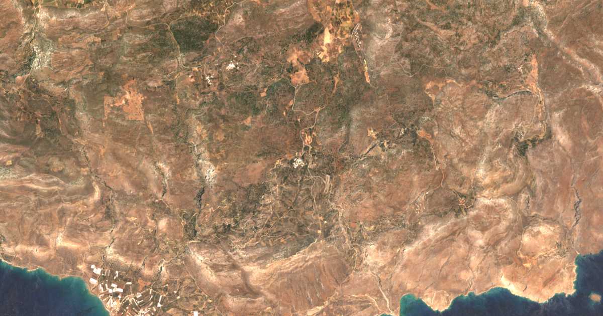 Mapa por satélite de Agía Triás