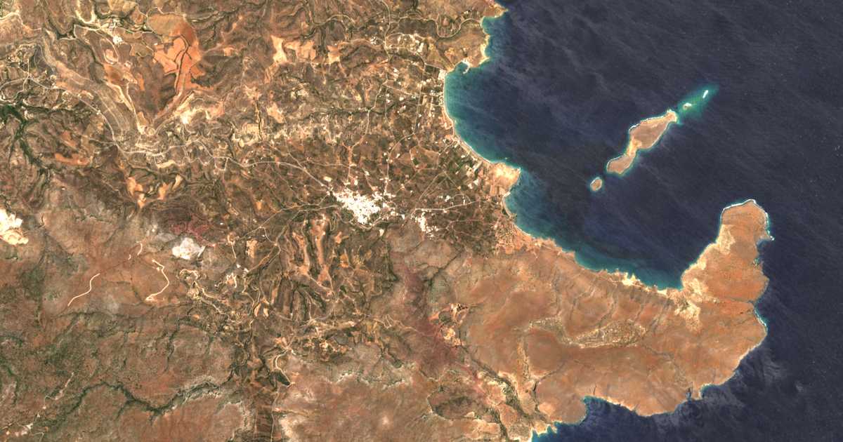 Mapa por satélite de Agkáthia