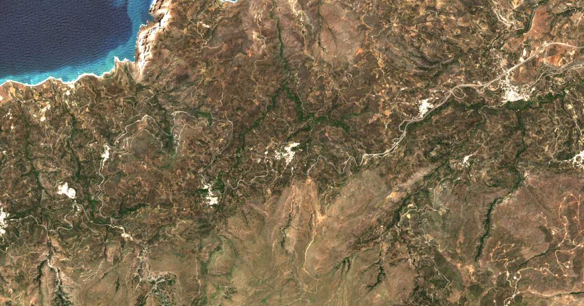 Mapa por satélite de Éxo Moulianá