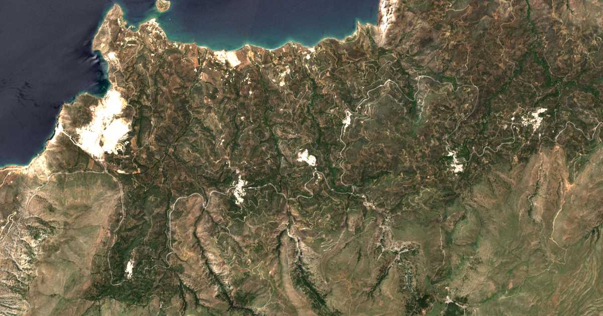 Mapa por satélite de Turlotí