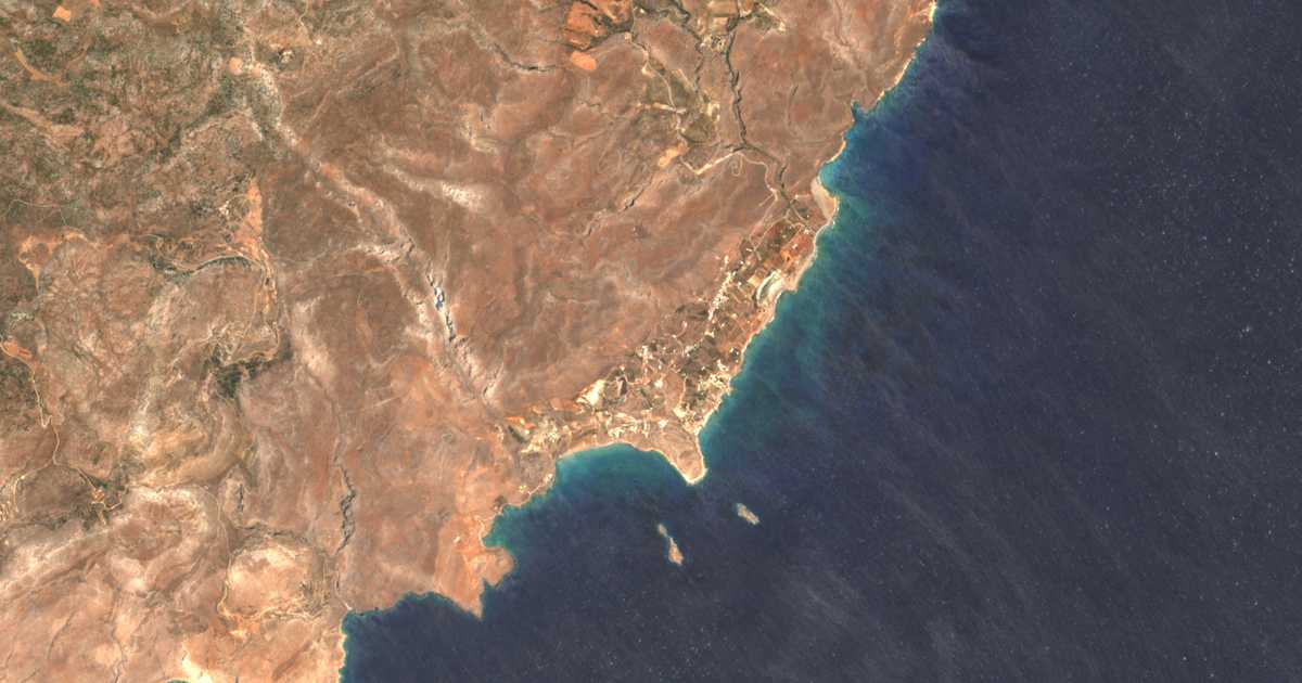 Mapa por satélite de Xerókampos