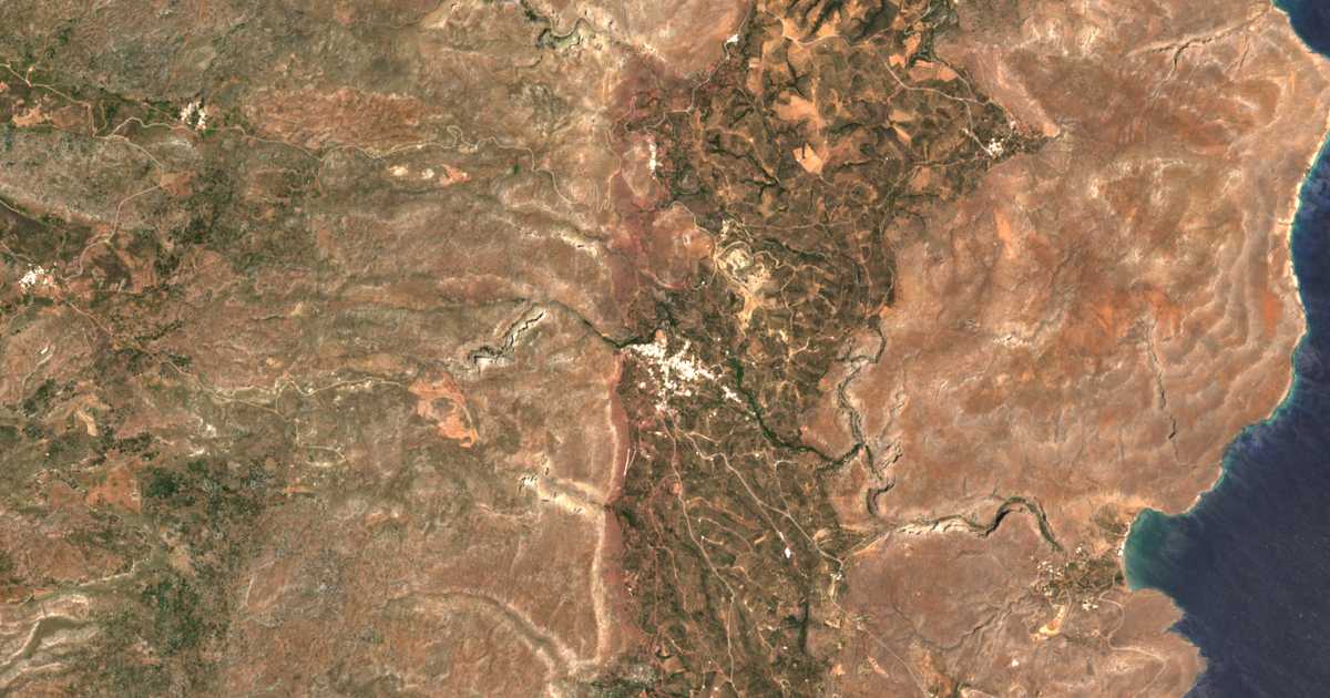 Mapa por satélite de Zákros