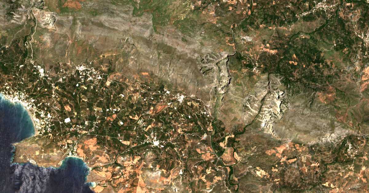 Mapa por satélite de Asómatos