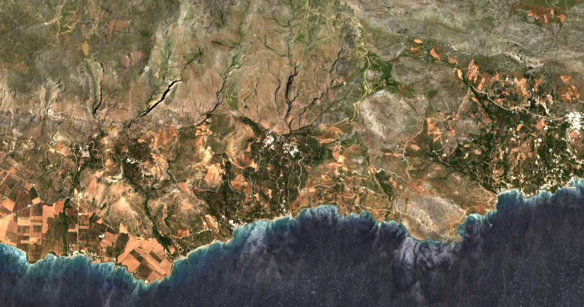 Mapa por satélite de Káto Rodákinon